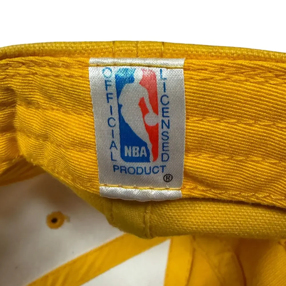 Nike LA Los Angeles Lakers Basketball Yellow Center Swoop Strapback Nike Team